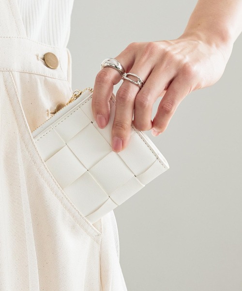 KOBE LETTUCE（コウベレタス）の「イントレチャートミニウォレット（財布・レディース・ラベンダー/ホワイト/ブラック/グリーン/シルバー/キャメル/イエロー・FREE）」の18枚目の写真