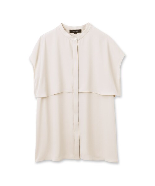 UNTITLED（アンタイトル）の「◆【オンオフどちらも】マオカラーブラウス（シャツ/ブラウス・レディース・ライトベージュ/ブラック/カーキ/ターコイズブルー・48/04/50/44/00/02）」の5枚目の写真