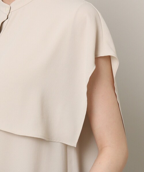 UNTITLED（アンタイトル）の「◆【オンオフどちらも】マオカラーブラウス（シャツ/ブラウス・レディース・ライトベージュ/ブラック/カーキ/ターコイズブルー・48/04/50/44/00/02）」の10枚目の写真