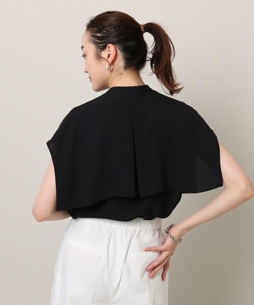 UNTITLED（アンタイトル）の「◆【オンオフどちらも】マオカラーブラウス（シャツ/ブラウス・レディース・ライトベージュ/ブラック/カーキ/ターコイズブルー・48/04/50/44/00/02）」の16枚目の写真