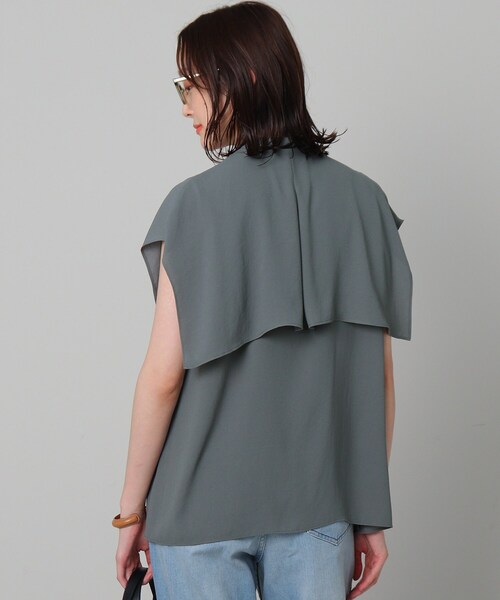 UNTITLED（アンタイトル）の「◆【オンオフどちらも】マオカラーブラウス（シャツ/ブラウス・レディース・ライトベージュ/ブラック/カーキ/ターコイズブルー・48/04/50/44/00/02）」の20枚目の写真