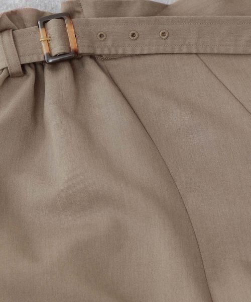 mysty woman（ミスティウーマン）の「【WEB限定アイテム】サイドギャザーフレアスカート 353943（スカート・レディース・ブラウン/ベージュ/ブラック・FREE）」の13枚目の写真