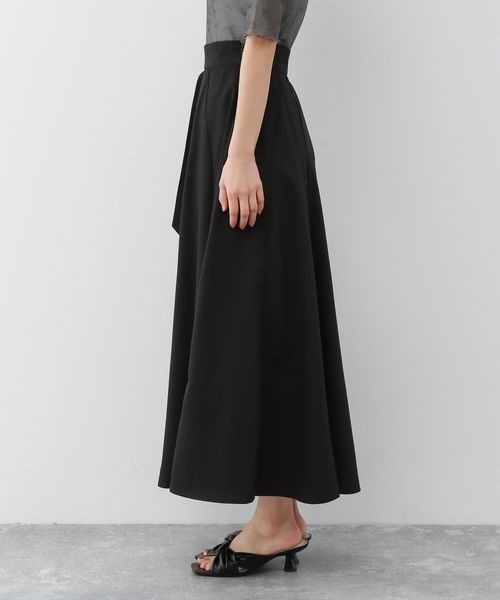 mysty woman（ミスティウーマン）の「【WEB限定アイテム】サイドギャザーフレアスカート 353943（スカート・レディース・ブラウン/ベージュ/ブラック・FREE）」の16枚目の写真