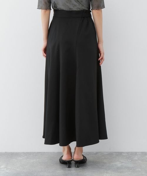 mysty woman（ミスティウーマン）の「【WEB限定アイテム】サイドギャザーフレアスカート 353943（スカート・レディース・ブラウン/ベージュ/ブラック・FREE）」の9枚目の写真