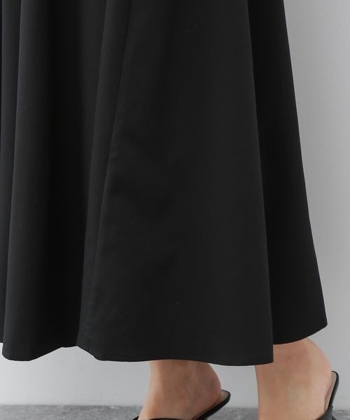 mysty woman（ミスティウーマン）の「【WEB限定アイテム】サイドギャザーフレアスカート 353943（スカート・レディース・ブラウン/ベージュ/ブラック・FREE）」の8枚目の写真