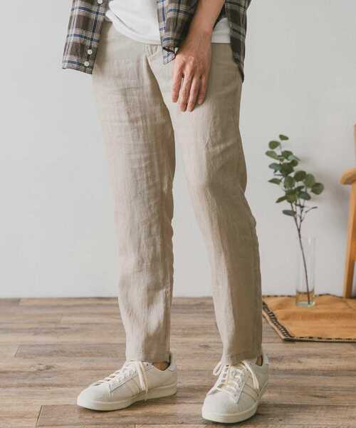 URBAN RESEARCH DOORS（アーバンリサーチドアーズ）の「リネンイージーパンツ（その他パンツ・メンズ・ホワイト系その他/ブルー/チャコールグレー/グリーン・X-LARGE/SMALL/LARGE/MEDIUM）」の7枚目の写真