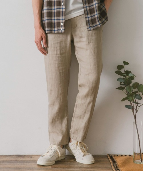 URBAN RESEARCH DOORS（アーバンリサーチドアーズ）の「リネンイージーパンツ（その他パンツ・メンズ・ホワイト系その他/ブルー/チャコールグレー/グリーン・X-LARGE/SMALL/LARGE/MEDIUM）」の8枚目の写真