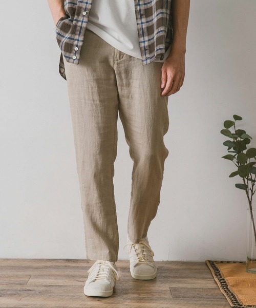 URBAN RESEARCH DOORS（アーバンリサーチドアーズ）の「リネンイージーパンツ（その他パンツ・メンズ・ホワイト系その他/ブルー/チャコールグレー/グリーン・X-LARGE/SMALL/LARGE/MEDIUM）」の9枚目の写真