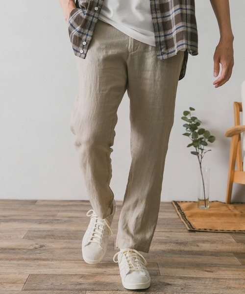 URBAN RESEARCH DOORS（アーバンリサーチドアーズ）の「リネンイージーパンツ（その他パンツ・メンズ・ホワイト系その他/ブルー/チャコールグレー/グリーン・X-LARGE/SMALL/LARGE/MEDIUM）」の11枚目の写真