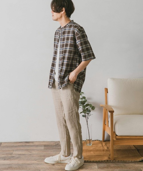 URBAN RESEARCH DOORS（アーバンリサーチドアーズ）の「リネンイージーパンツ（その他パンツ・メンズ・ホワイト系その他/ブルー/チャコールグレー/グリーン・X-LARGE/SMALL/LARGE/MEDIUM）」の12枚目の写真