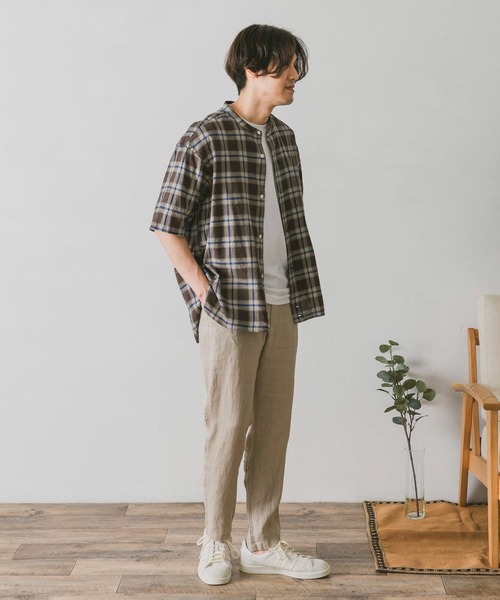 URBAN RESEARCH DOORS（アーバンリサーチドアーズ）の「リネンイージーパンツ（その他パンツ・メンズ・ホワイト系その他/ブルー/チャコールグレー/グリーン・X-LARGE/SMALL/LARGE/MEDIUM）」の13枚目の写真