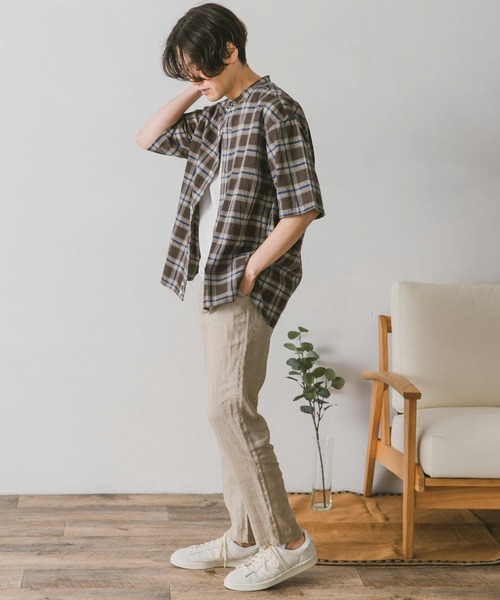 URBAN RESEARCH DOORS（アーバンリサーチドアーズ）の「リネンイージーパンツ（その他パンツ・メンズ・ホワイト系その他/ブルー/チャコールグレー/グリーン・X-LARGE/SMALL/LARGE/MEDIUM）」の14枚目の写真