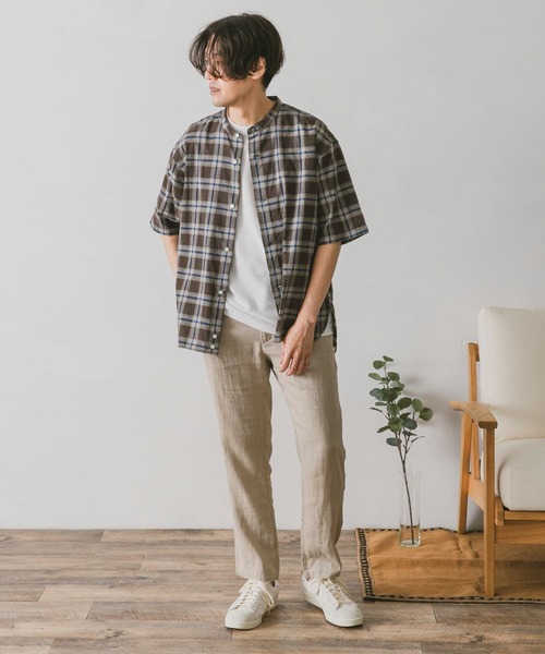 URBAN RESEARCH DOORS（アーバンリサーチドアーズ）の「リネンイージーパンツ（その他パンツ・メンズ・ホワイト系その他/ブルー/チャコールグレー/グリーン・X-LARGE/SMALL/LARGE/MEDIUM）」の15枚目の写真