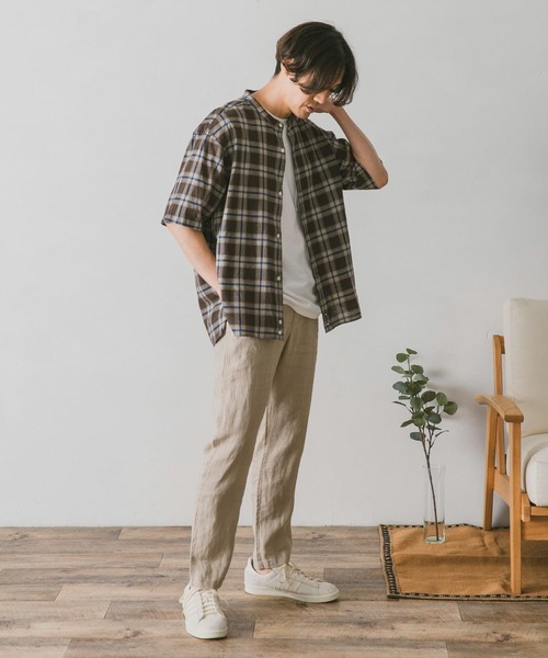 URBAN RESEARCH DOORS（アーバンリサーチドアーズ）の「リネンイージーパンツ（その他パンツ・メンズ・ホワイト系その他/ブルー/チャコールグレー/グリーン・X-LARGE/SMALL/LARGE/MEDIUM）」の16枚目の写真