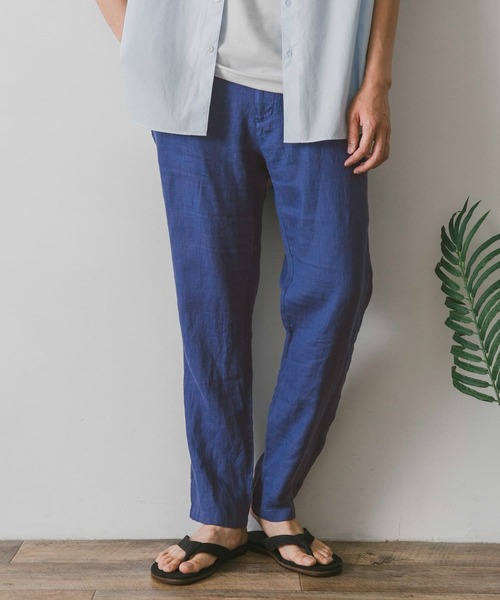 URBAN RESEARCH DOORS（アーバンリサーチドアーズ）の「リネンイージーパンツ（その他パンツ・メンズ・ホワイト系その他/ブルー/チャコールグレー/グリーン・X-LARGE/SMALL/LARGE/MEDIUM）」の22枚目の写真