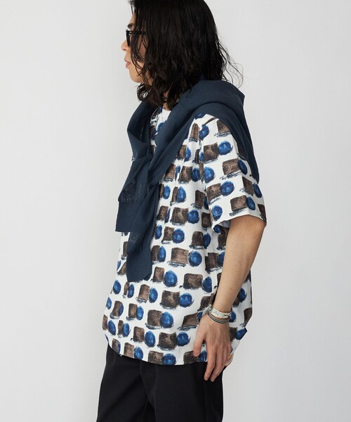 SHIPS（シップス）の「SHIPS: Reflax(R) 80'sプリント ドライタッチ オープンカラー シャツ（シャツ/ブラウス・メンズ・ベージュ/イエロー/グリーン・SMALL/MEDIUM/LARGE/X-LARGE）」の5枚目の写真