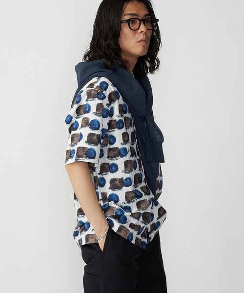 SHIPS（シップス）の「SHIPS: Reflax(R) 80'sプリント ドライタッチ オープンカラー シャツ（シャツ/ブラウス・メンズ・ベージュ/イエロー/グリーン・SMALL/MEDIUM/LARGE/X-LARGE）」の7枚目の写真