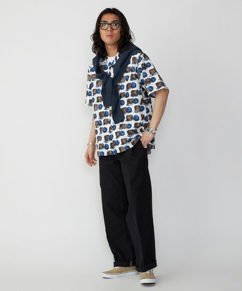 SHIPS（シップス）の「SHIPS: Reflax(R) 80'sプリント ドライタッチ オープンカラー シャツ（シャツ/ブラウス・メンズ・ベージュ/イエロー/グリーン・SMALL/MEDIUM/LARGE/X-LARGE）」の8枚目の写真