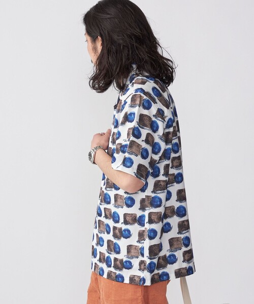 SHIPS（シップス）の「SHIPS: Reflax(R) 80'sプリント ドライタッチ オープンカラー シャツ（シャツ/ブラウス・メンズ・ベージュ/イエロー/グリーン・SMALL/MEDIUM/LARGE/X-LARGE）」の13枚目の写真