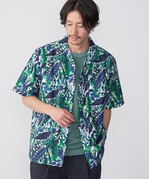 SHIPS（シップス）の「SHIPS: Reflax(R) 80'sプリント ドライタッチ オープンカラー シャツ（シャツ/ブラウス・メンズ・ベージュ/イエロー/グリーン・SMALL/MEDIUM/LARGE/X-LARGE）」の22枚目の写真