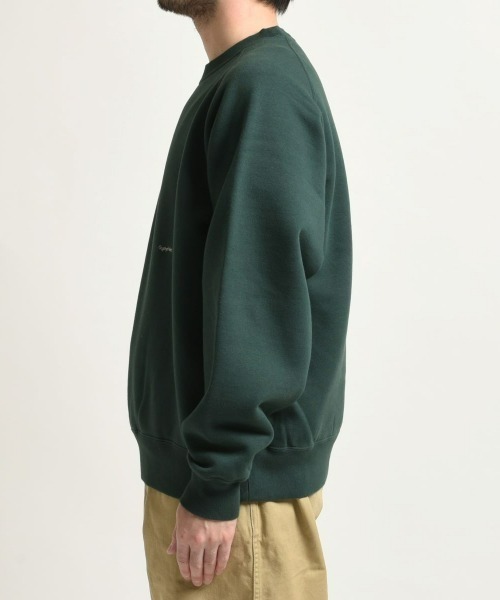 GYMPHLEX（ジムフレックス）の「GYMPHLEX/ジムフレックス　スウィングスリーブクルーネックプルオーバー　SWING SLEEVE CREW NECK PULLOVER　GY-C0173 TCF（スウェット・メンズ・ダークグリーン/アイボリー/トップグレー/ネイビー・M/L）」の19枚目の写真
