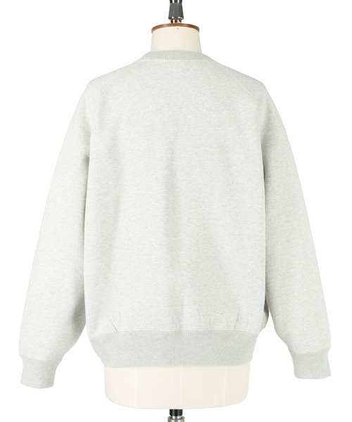 GYMPHLEX（ジムフレックス）の「GYMPHLEX/ジムフレックス　スウィングスリーブクルーネックプルオーバー　SWING SLEEVE CREW NECK PULLOVER　GY-C0173 TCF（スウェット・メンズ・ダークグリーン/アイボリー/トップグレー/ネイビー・M/L）」の9枚目の写真