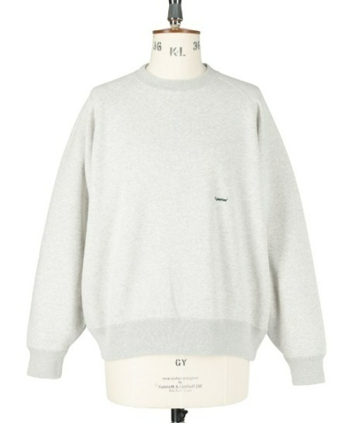GYMPHLEX（ジムフレックス）の「GYMPHLEX/ジムフレックス　スウィングスリーブクルーネックプルオーバー　SWING SLEEVE CREW NECK PULLOVER　GY-C0173 TCF（スウェット・メンズ・ダークグリーン/アイボリー/トップグレー/ネイビー・M/L）」の7枚目の写真