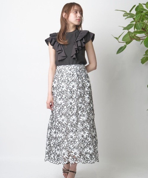 WILLSELECTION（ウィルセレクション）の「プリーツフリルプルオーバー（Tシャツ/カットソー・レディース・オフホワイト/ピンク/ブラック・MEDIUM）」の9枚目の写真