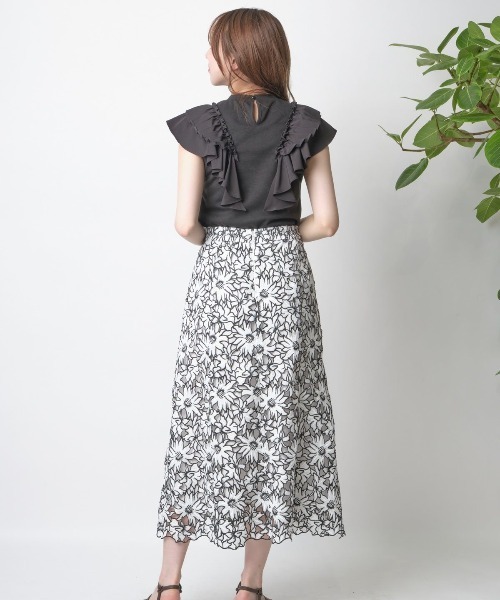 WILLSELECTION（ウィルセレクション）の「プリーツフリルプルオーバー（Tシャツ/カットソー・レディース・オフホワイト/ピンク/ブラック・MEDIUM）」の12枚目の写真