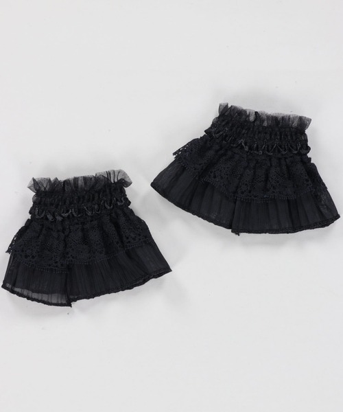 SPINNS(スピンズ)の「レースリボン 付け袖(手袋・レディース・ブラック/ホワイト・ONESIZE)」の6枚目の写真