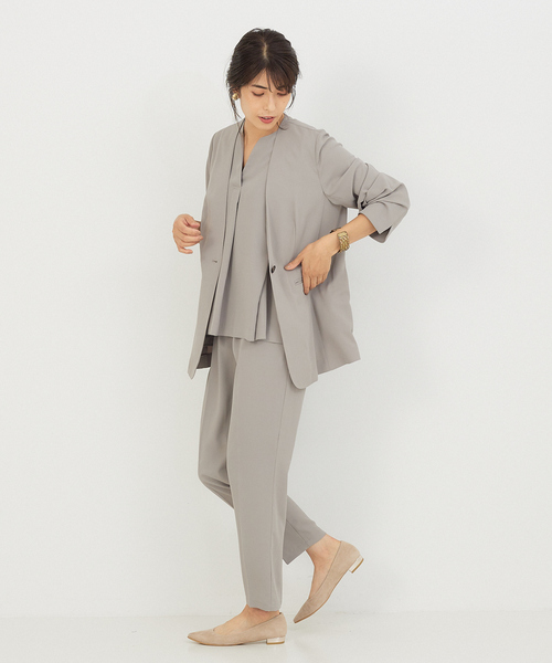 abahouse mavie（アバハウスマヴィ）の「ドライタッチPT（その他パンツ・レディース・ブラック/グレイッシュベージュ・38/36）」の6枚目の写真