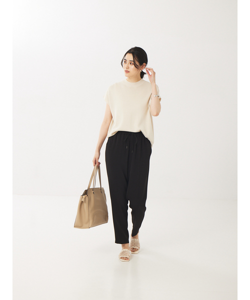 abahouse mavie（アバハウスマヴィ）の「ドライタッチPT（その他パンツ・レディース・ブラック/グレイッシュベージュ・38/36）」の12枚目の写真