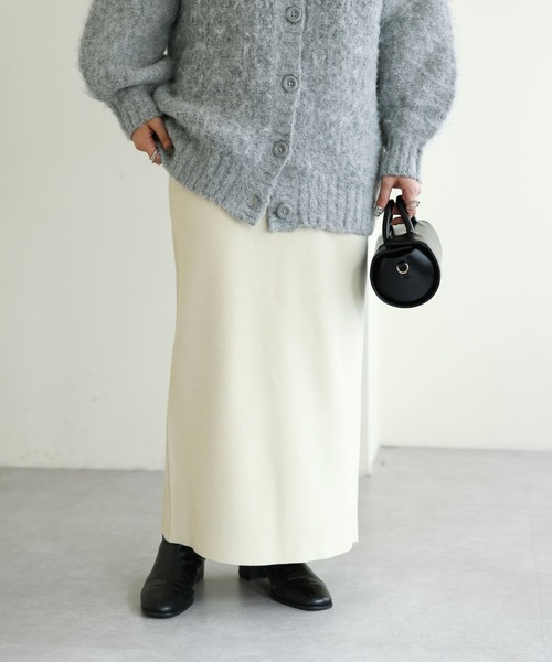 DISCOAT（ディスコート）の「ナローニットスカート（スカート・レディース・ブラック/ブルー/オレンジ/イエロー/ブラウン/パープル/ホワイト系その他・FREE）」の21枚目の写真
