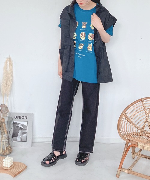 AS KNOW AS plus（アズノゥアズプラス）の「●M-65 ミリタリーベスト（ベスト・レディース・ブラック/ベージュ/カーキ・FREE）」の17枚目の写真