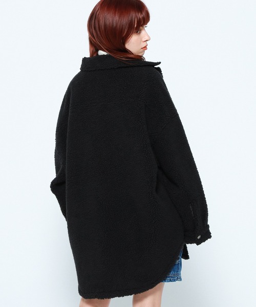 tommy jeans（トミー ジーンズ）の「シェルパオーバーサイズジャケット（ブルゾン・レディース・ブラック/グリーン/ベージュ・X-SMALL/MEDIUM/LARGE/SMALL）」の16枚目の写真