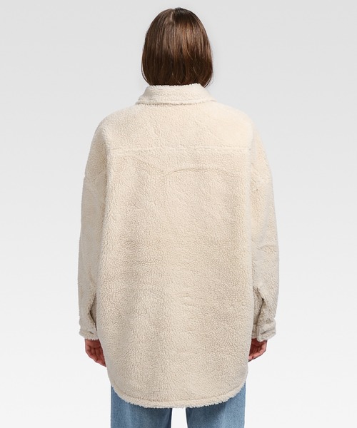 tommy jeans（トミー ジーンズ）の「シェルパオーバーサイズジャケット（ブルゾン・レディース・ブラック/グリーン/ベージュ・X-SMALL/MEDIUM/LARGE/SMALL）」の12枚目の写真