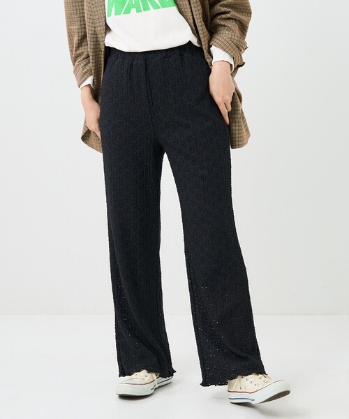 FREAK'S STORE（フリークスストア）の「フラワーストレッチパンツ（その他パンツ・レディース・グリーン/ブラウン/チャコールグレー/ブラック・ﾌﾘ-）」の2枚目の写真