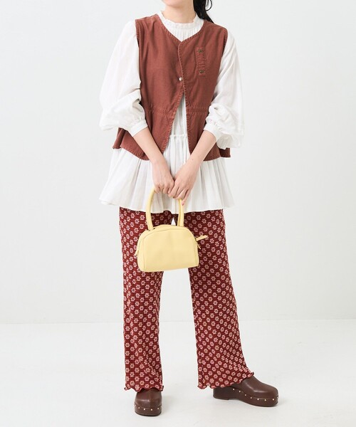 FREAK'S STORE（フリークスストア）の「フラワーストレッチパンツ（その他パンツ・レディース・グリーン/ブラウン/チャコールグレー/ブラック・ﾌﾘ-）」の22枚目の写真