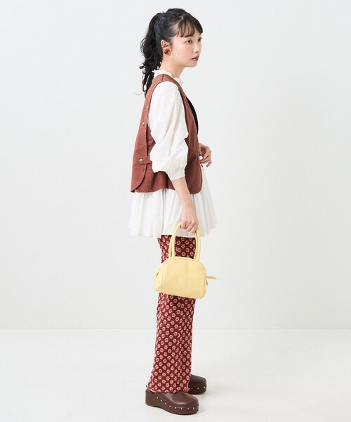 FREAK'S STORE（フリークスストア）の「フラワーストレッチパンツ（その他パンツ・レディース・グリーン/ブラウン/チャコールグレー/ブラック・ﾌﾘ-）」の21枚目の写真