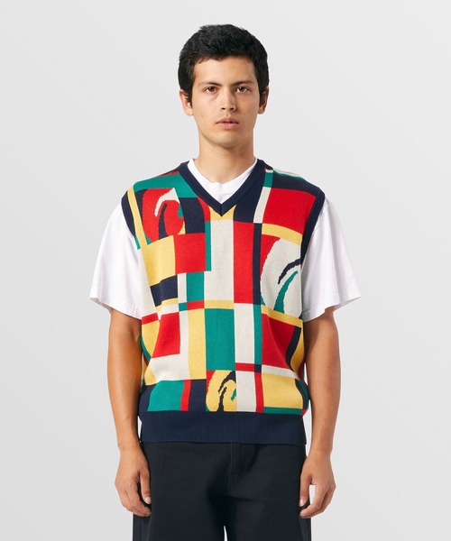 【並行輸入】ハフ HUF SLOANE SWEATER VEST ニットベスト セーター トップス 男性用 メンズ HUF（ハフ）の「SLOANE SWEATER VEST / HUF ニットベスト