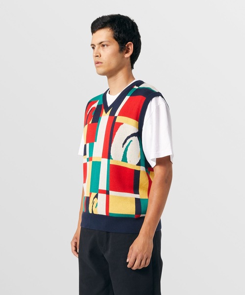 HUF(ハフ)の「SLOANE SWEATER VEST / HUF ニットベスト(ニット/セーター・メンズ・マルチ・SMALL/MEDIUM/LARGE/X-LARGE)」の5枚目の写真