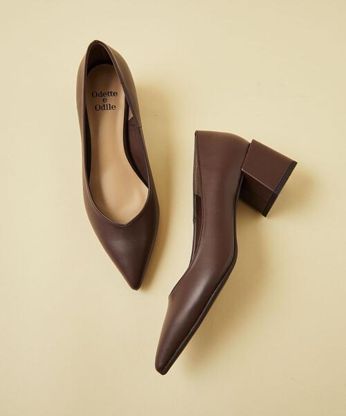 ODETTE E ODILE（オデットエオディール）の「【WEB限定】Vカットプレーン パンプス55●↓↑（パンプス・レディース・ダークブラウン/オレンジ系その他/オリーブ/パープル/その他1/ゴールド/シルバー/ダークグレー/ホワイト/ブラック・24.5cm/22.5cm/25cm/21.5cm/22cm/23.5cm/23cm/24cm）」の15枚目の写真