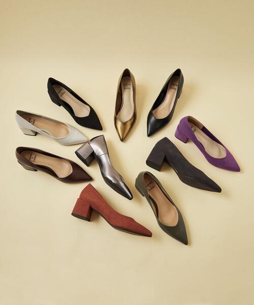 ODETTE E ODILE（オデットエオディール）の「【WEB限定】Vカットプレーン パンプス55●↓↑（パンプス・レディース・ダークブラウン/オレンジ系その他/オリーブ/パープル/その他1/ゴールド/シルバー/ダークグレー/ホワイト/ブラック・24.5cm/22.5cm/25cm/21.5cm/22cm/23.5cm/23cm/24cm）」の18枚目の写真