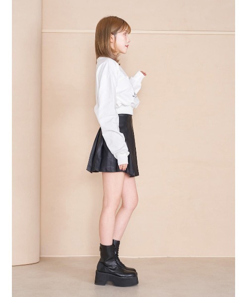 ダーリッチ darich スタッズデニムミニスカート ブラック S ダーリッチ darich スタッズデニムミニスカート ブラック S