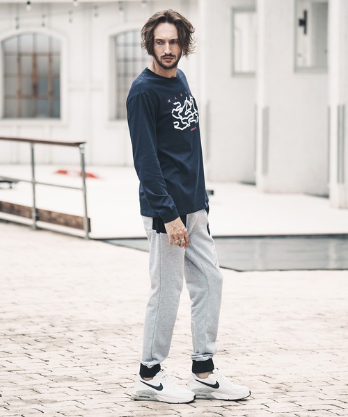 qwerty(クワーティ)の「mlt3979-3D Camo Embroidery LS TEE Tシャツ(Tシャツ/カットソー・メンズ・ネイビー/ブラック/ホワイト・M/L/XL)」の13枚目の写真