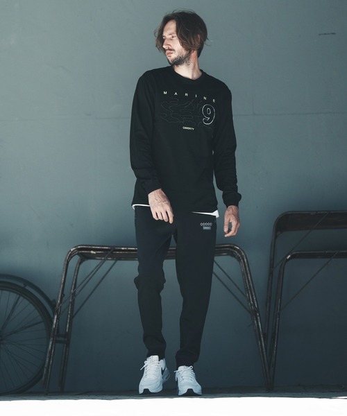 qwerty(クワーティ)の「mlt3979-3D Camo Embroidery LS TEE Tシャツ(Tシャツ/カットソー・メンズ・ネイビー/ブラック/ホワイト・M/L/XL)」の19枚目の写真