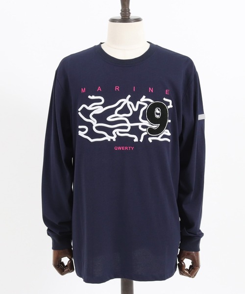 qwerty(クワーティ)の「mlt3979-3D Camo Embroidery LS TEE Tシャツ(Tシャツ/カットソー・メンズ・ネイビー/ブラック/ホワイト・M/L/XL)」の20枚目の写真