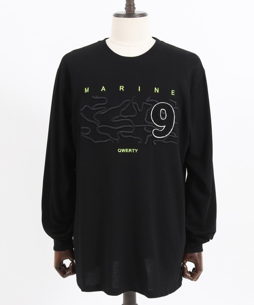 qwerty(クワーティ)の「mlt3979-3D Camo Embroidery LS TEE Tシャツ(Tシャツ/カットソー・メンズ・ネイビー/ブラック/ホワイト・M/L/XL)」の21枚目の写真