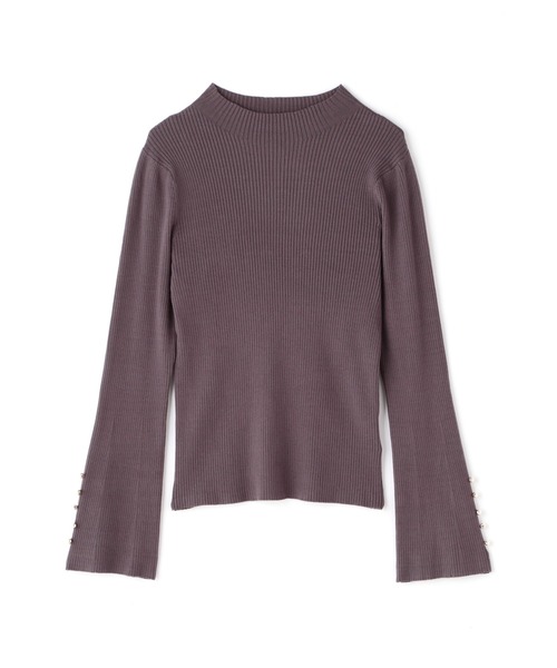 PROPORTION BODY DRESSING（プロポーションボディドレッシング）の「フレアスリーブリブニット / 1212270906（ニット/セーター・レディース・ホワイト系その他/ブラウン/ブラック・MEDIUM/SMALL）」の4枚目の写真