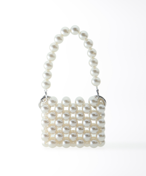 SLOBE citron.（スローブシトロン）の「SLOBE citron. ボールビーズミニBAG（ショルダーバッグ・レディース・ホワイト/アイボリー・FREE）」の5枚目の写真
